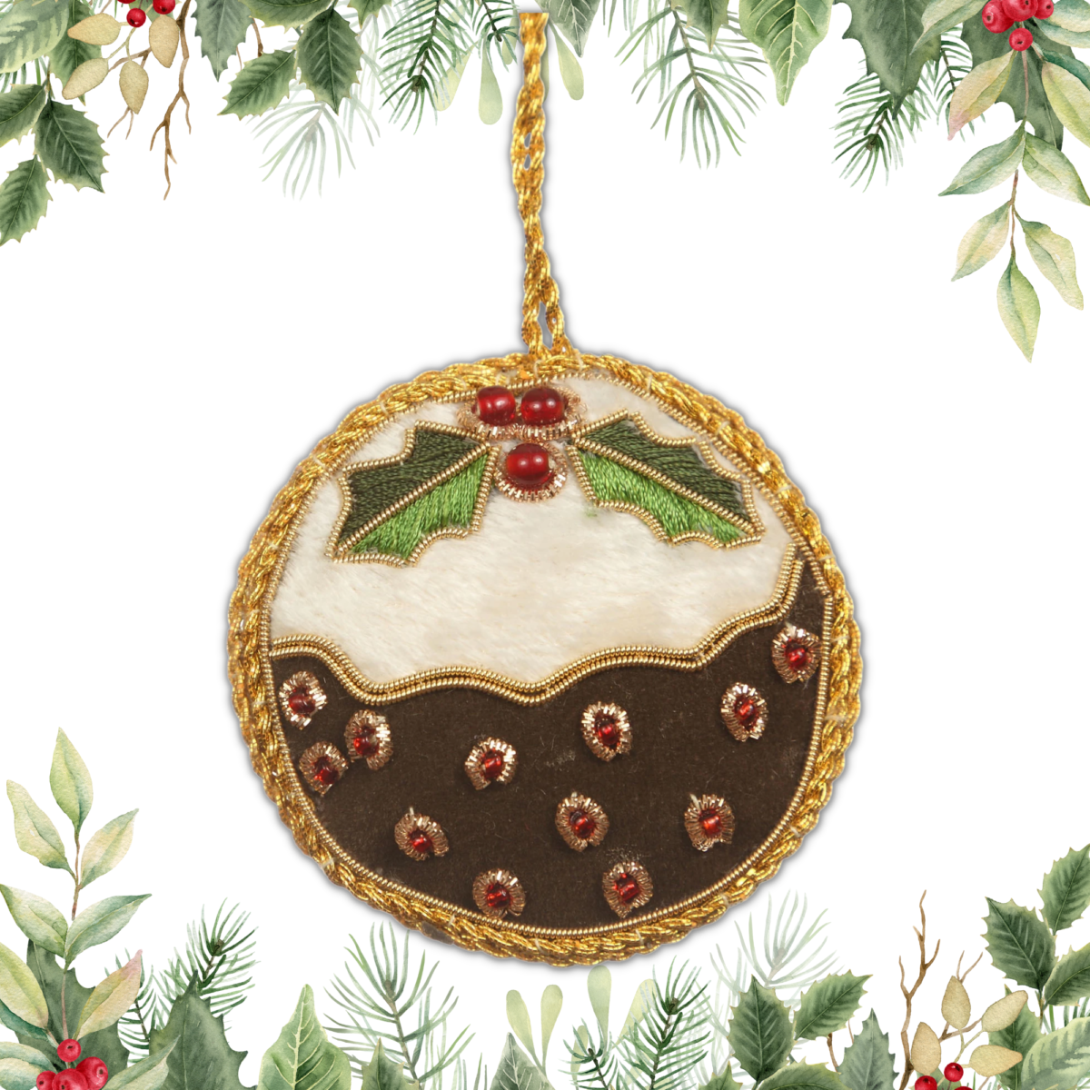 Image of Christmas Pudding Hanging Decoration