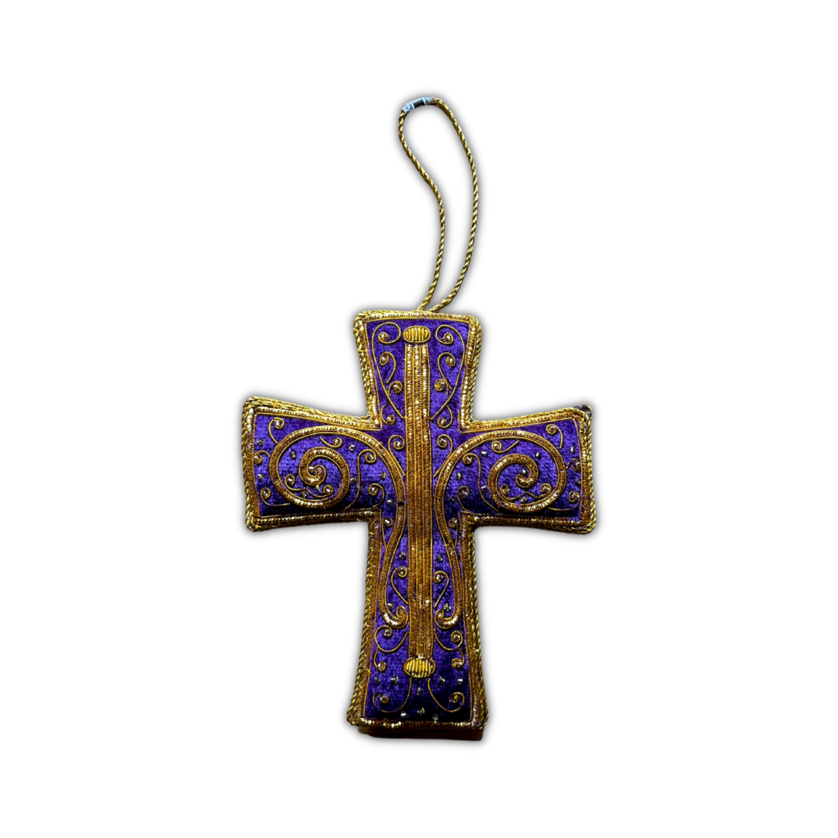 Image of Purple Cross Hanging Decoration