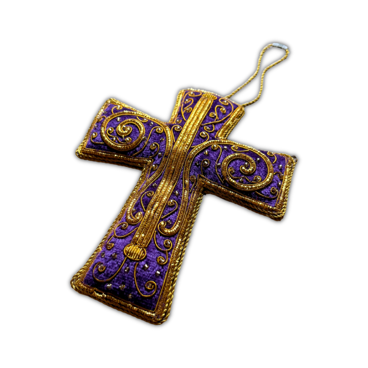 Image of Purple Cross Hanging Decoration
