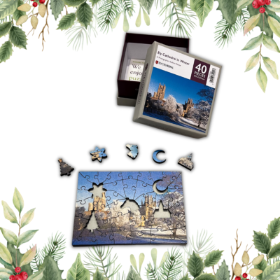 Thumbnail image of Ely Cathedral in Winter Mini Wooden Jigsaw