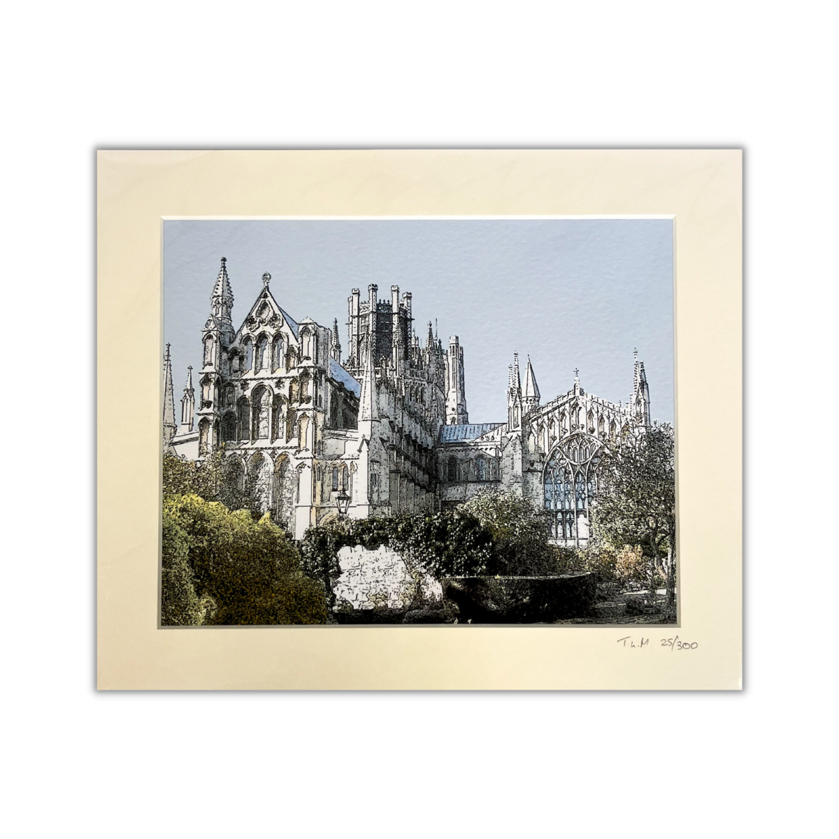 Image of East View of Cathedral and Lady Chapel Print by Tim Middleton